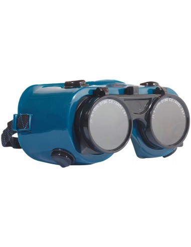 Lunette-masque soudeur autogène verres relevables 60821