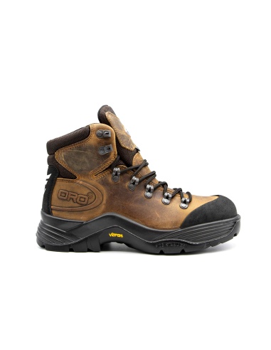 Chaussure de sécurité CASCADES Protechnique vue de profil Sympatex® / Vibram® coloris marron