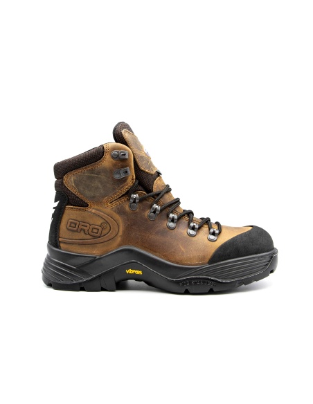 Chaussure de sécurité CASCADES Protechnique vue de profil Sympatex® / Vibram® coloris marron