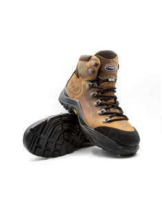 Chaussure de sécurité CASCADES Protechnique vue de profil Sympatex® / Vibram® coloris marron 2